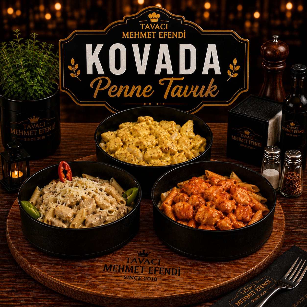 Kovada Penne / Tavuk